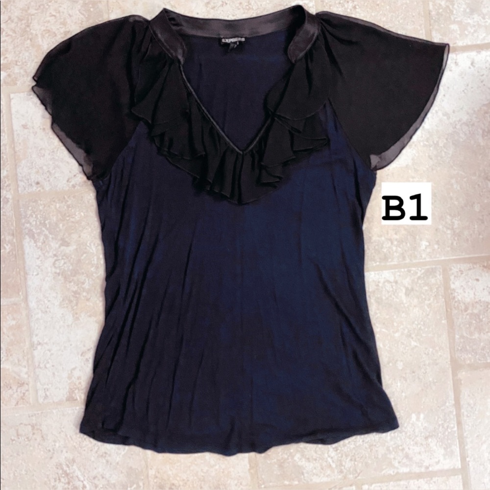 Express black blouse top